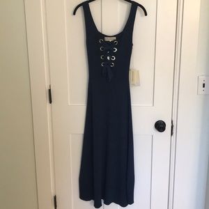 Mara Hoffman lace up maxi dress